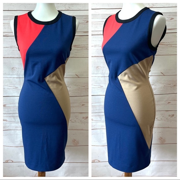 Rachel Roy Mod Colorblock Sheath Dress - Picture 1 of 12